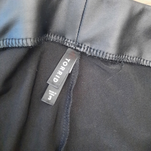 Torrid Full Length Signature Waist Faux Leather Legging - Picture 5 of 9